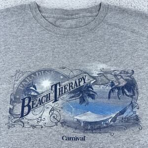 Carnival Beach Therapy Shirt Mens 2XL Gray Paradise Cruise Surf Vacation